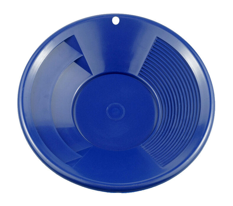 10" Blue Dual Riffle Gold Pan