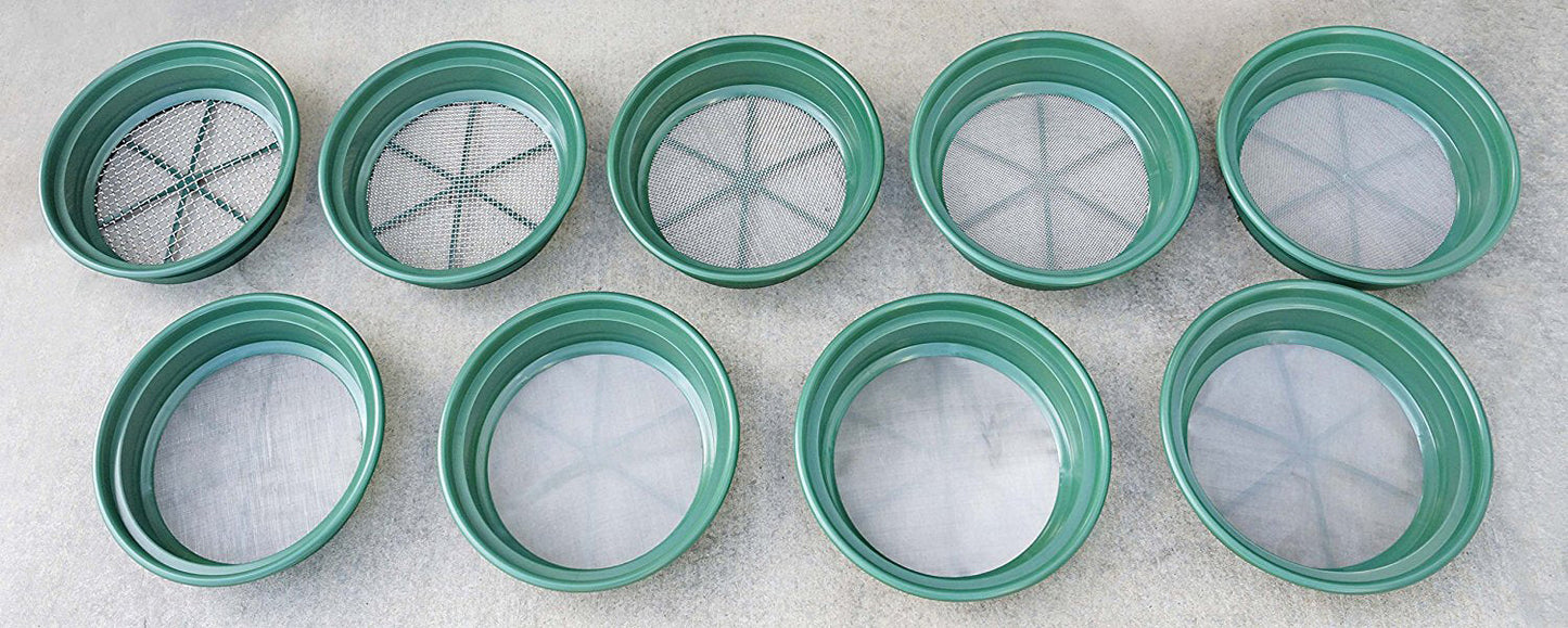 9pc Sifting Pan Set (1/2" - 1/100")