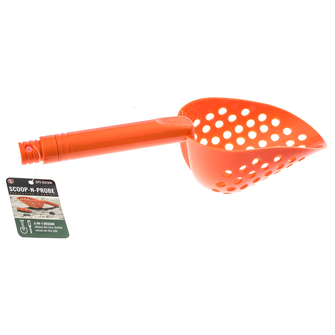 Scoop-N-Probe 14" Sand Scoop and Brass Probe - Orange