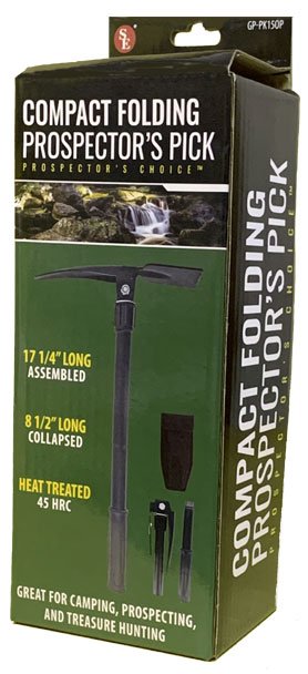 Folding Prospector's Pick With Carrying Case