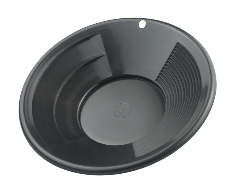 8" Black Dual Riffle Gold Pan
