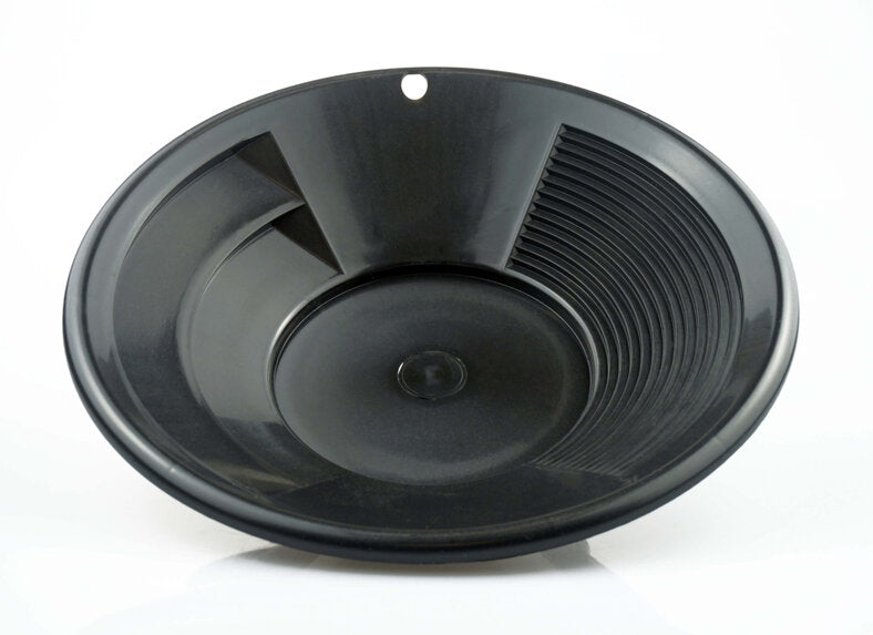 8" Black Dual Riffle Gold Pan