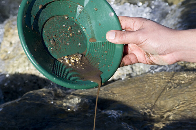 10" Green Dual Riffle Gold Pan