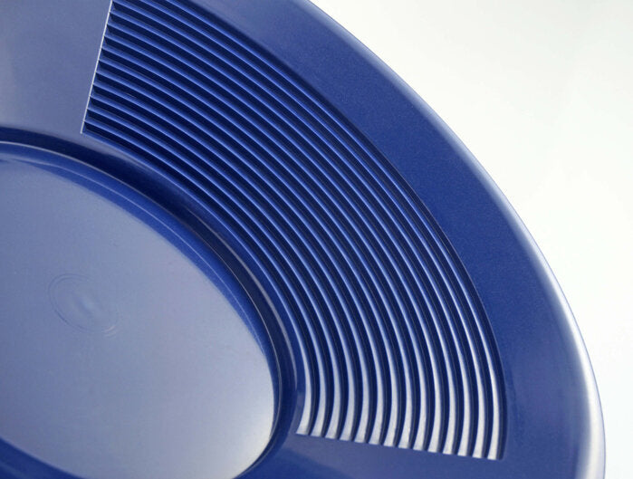 10" Blue Dual Riffle Gold Pan