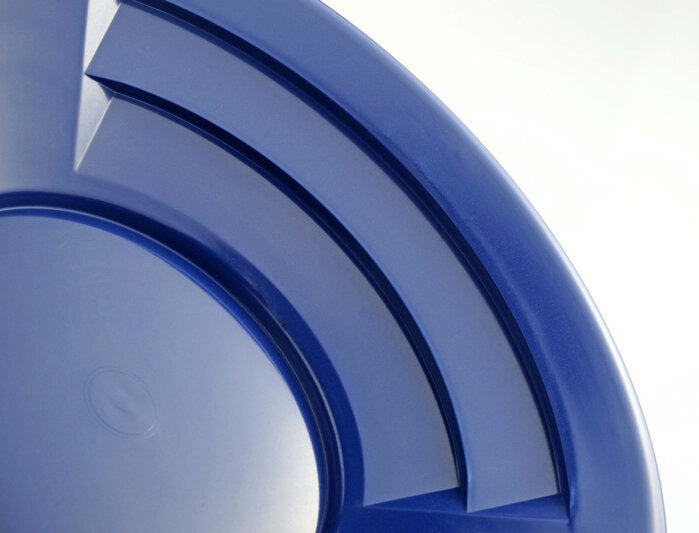 10" Blue Dual Riffle Gold Pan