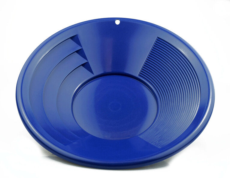 12" Blue Dual Riffle Gold Pan