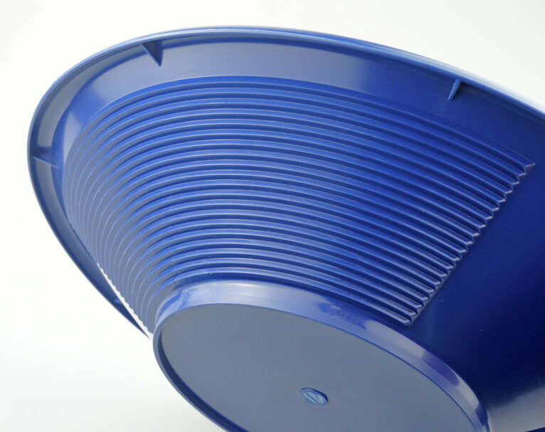 12" Blue Dual Riffle Gold Pan