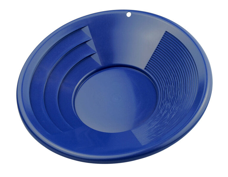 14" Blue Dual Riffle Gold Pan