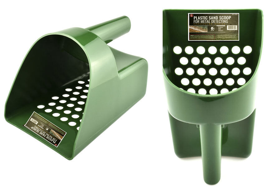 8.1/2" Hand Held Plastic Sand Scoop - Green