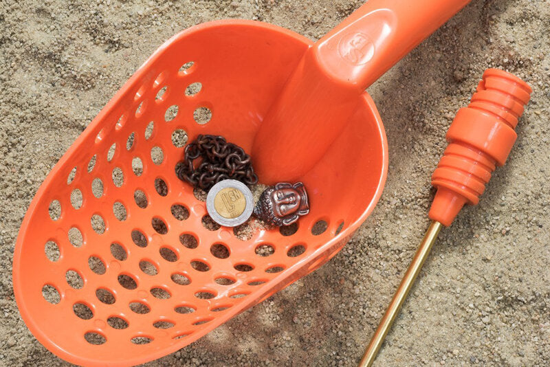 Scoop-N-Probe 14" Sand Scoop and Brass Probe - Orange
