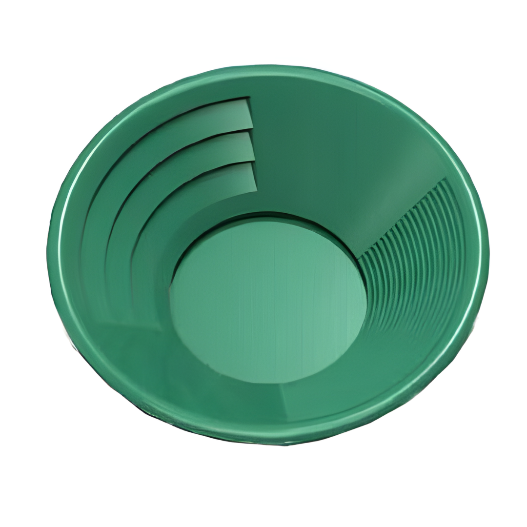 10" Green Dual Riffle Gold Pan