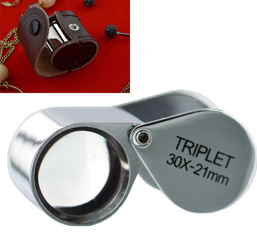 x30 Triplet Professional Quality Chrome Loupe