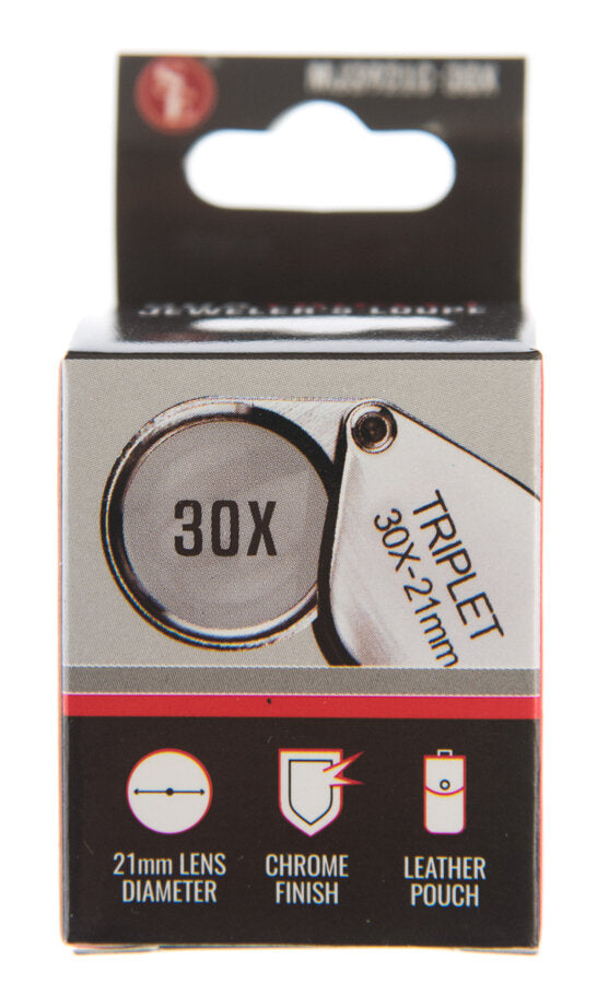 x30 Triplet Professional Quality Chrome Loupe