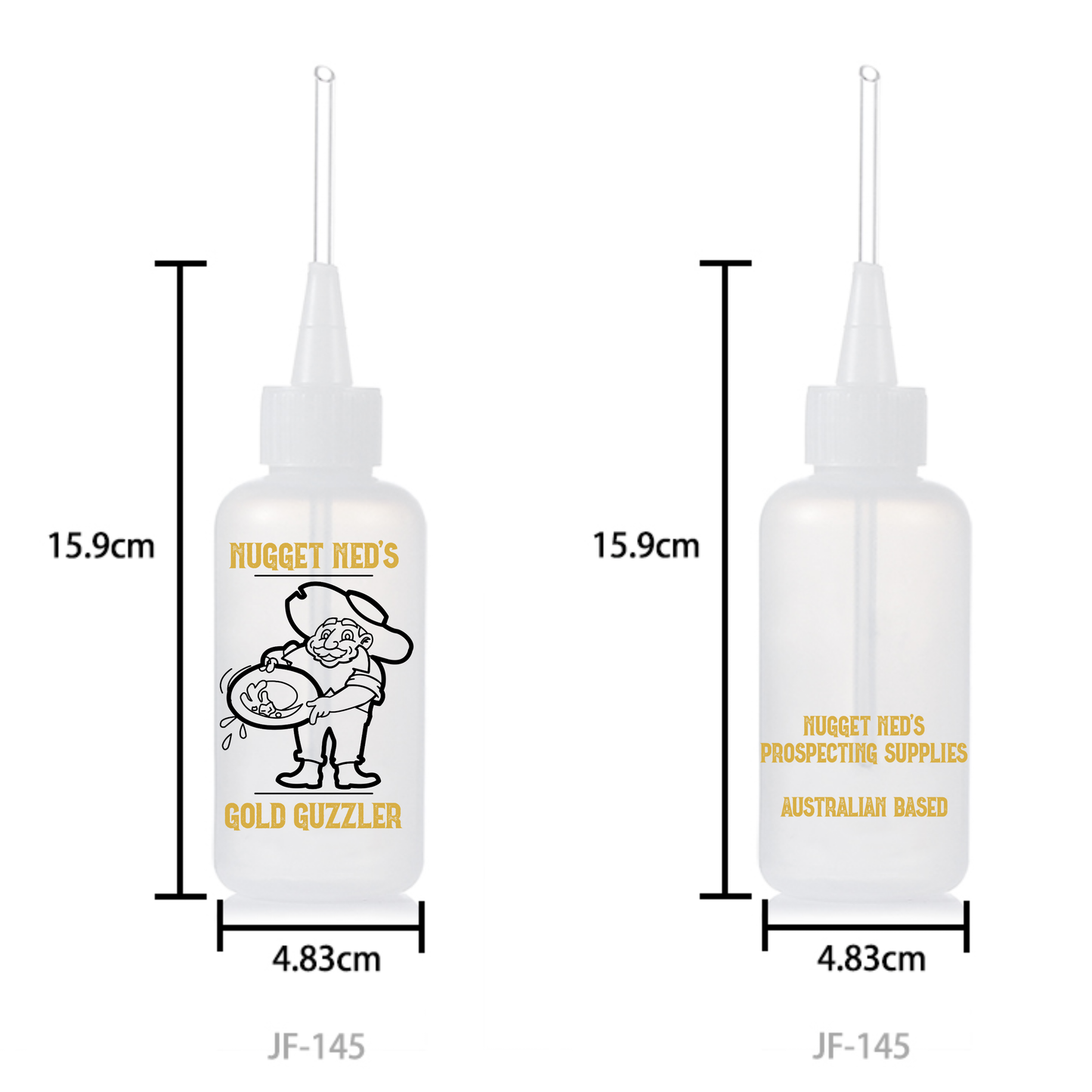 120ml Sniffer Bottle - Nugget Ned's Gold Guzzler