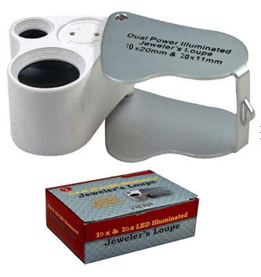 10x & 20x LED Jeweller's Loupe