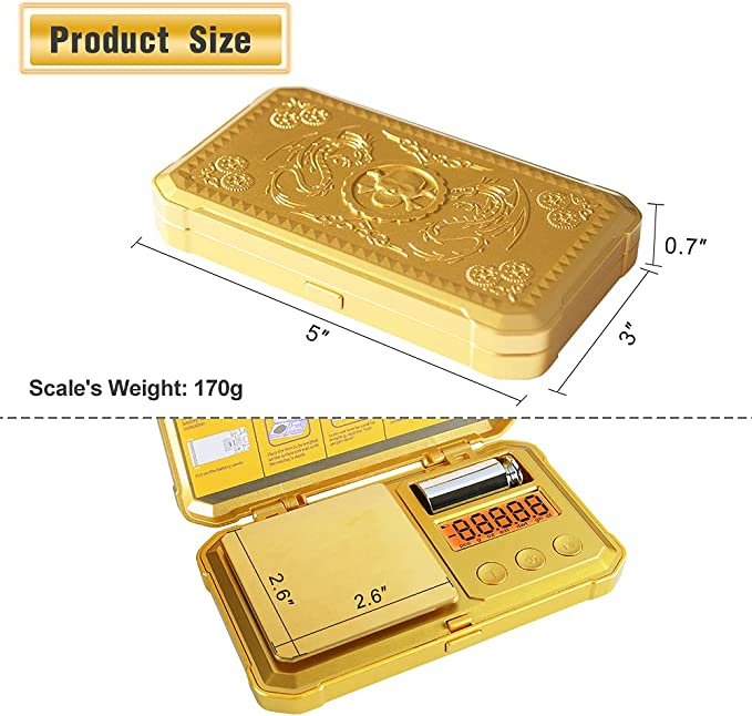 Fuzion - Special Edition - Gold Skull Digital Pocket Scale - 0.01 grams x 200 grams