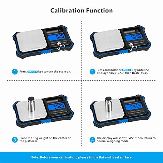 Fuzion - Blue Digital Pocket Scale - 0.01 grams x 200 grams