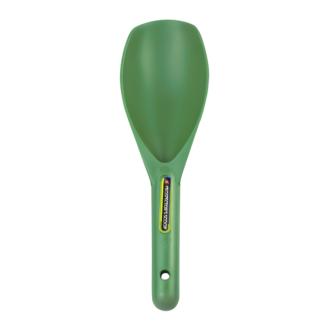 12.5" Heavy Duty Plastic Body Prospector's Scoop - Green