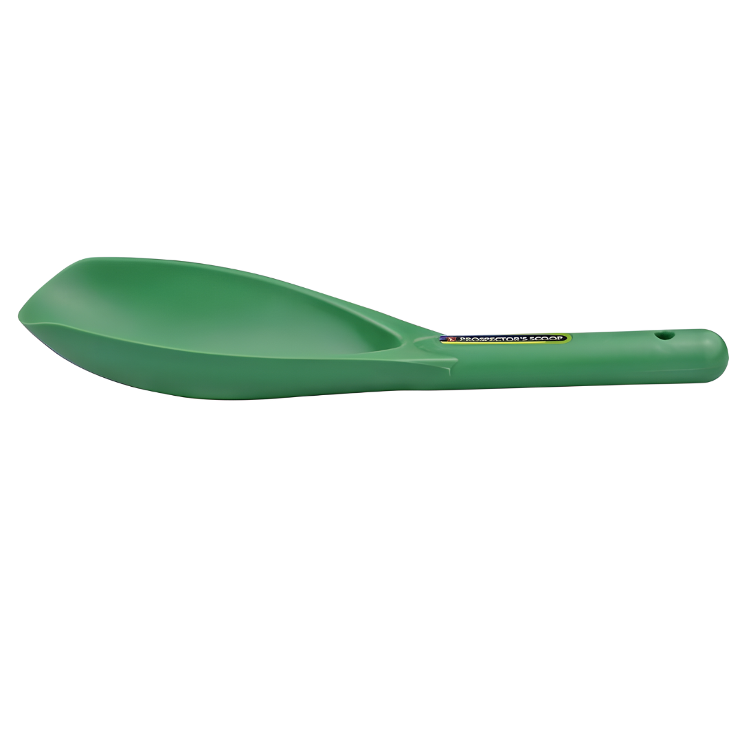 12.5" Heavy Duty Plastic Body Prospector's Scoop - Green