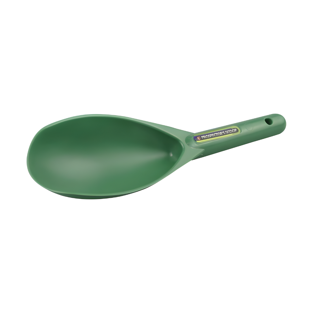 12.5" Heavy Duty Plastic Body Prospector's Scoop - Green