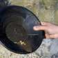 10" Black Dual Riffle Gold Pan