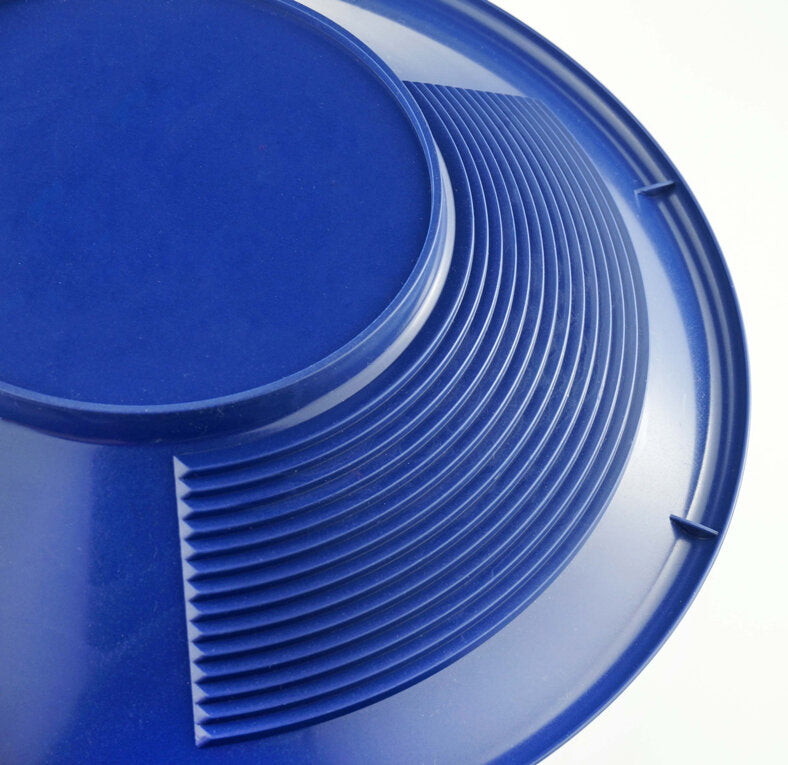 10" Blue Dual Riffle Gold Pan