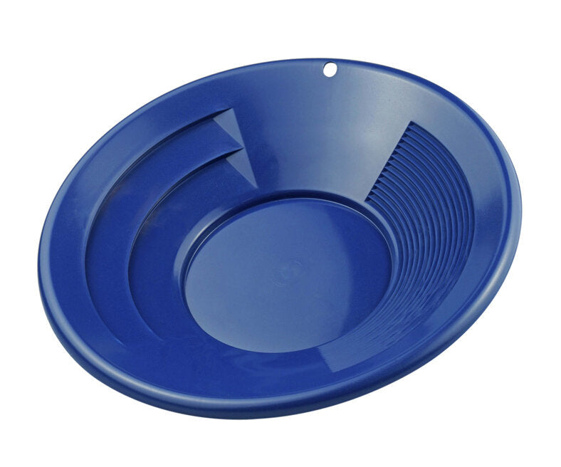 10" Blue Dual Riffle Gold Pan