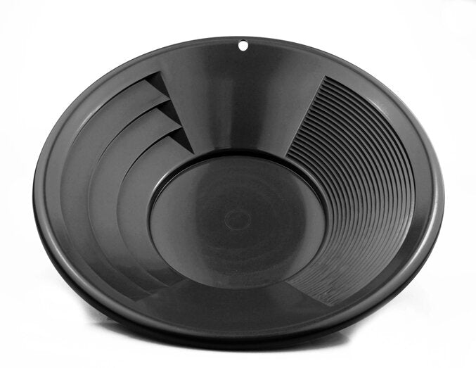 12" Black Dual Riffle Gold Pan