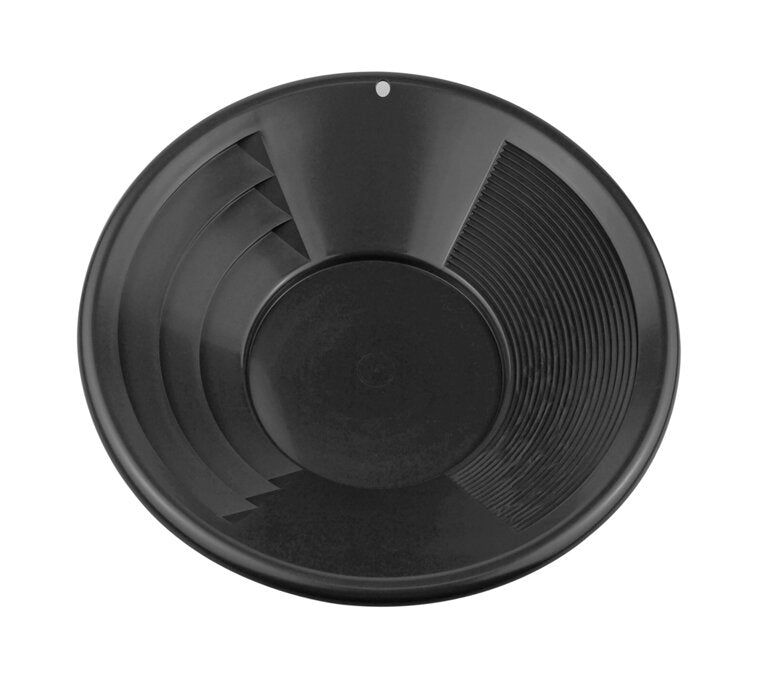 12" Black Dual Riffle Gold Pan