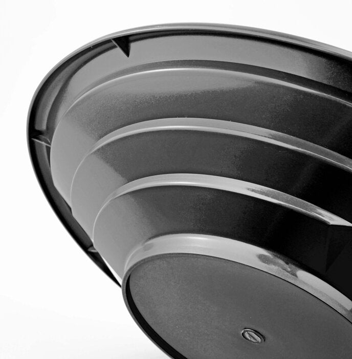 12" Black Dual Riffle Gold Pan