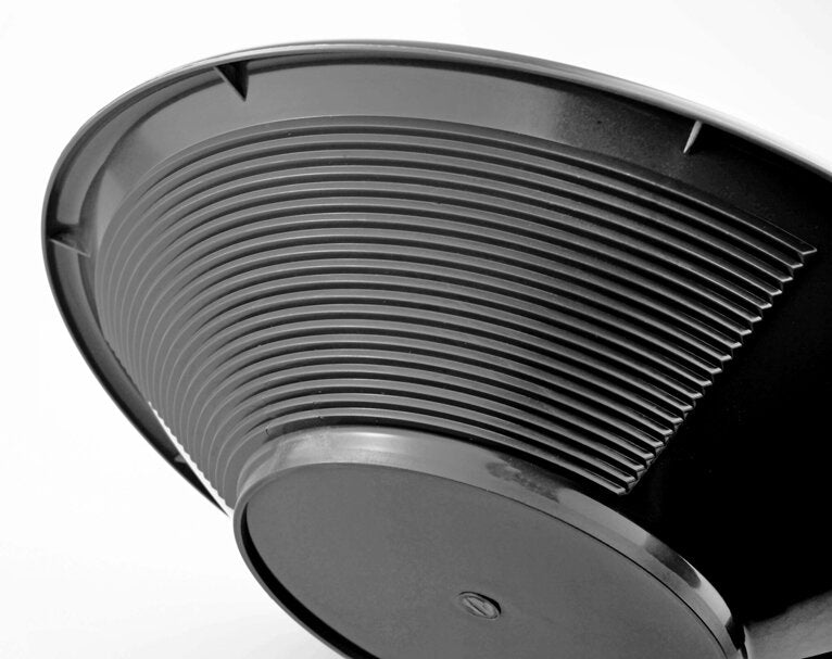 12" Black Dual Riffle Gold Pan