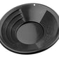 12" Black Dual Riffle Gold Pan