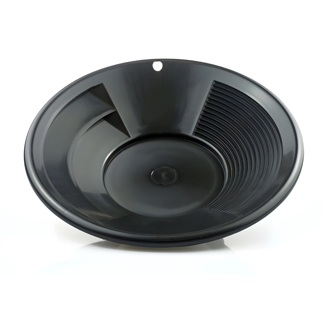 10" Black Dual Riffle Gold Pan