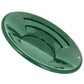 10" Triple Riffles Green Plastic Gold Pan