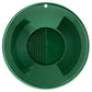 10" Triple Riffles Green Plastic Gold Pan