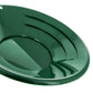 10" Triple Riffles Green Plastic Gold Pan
