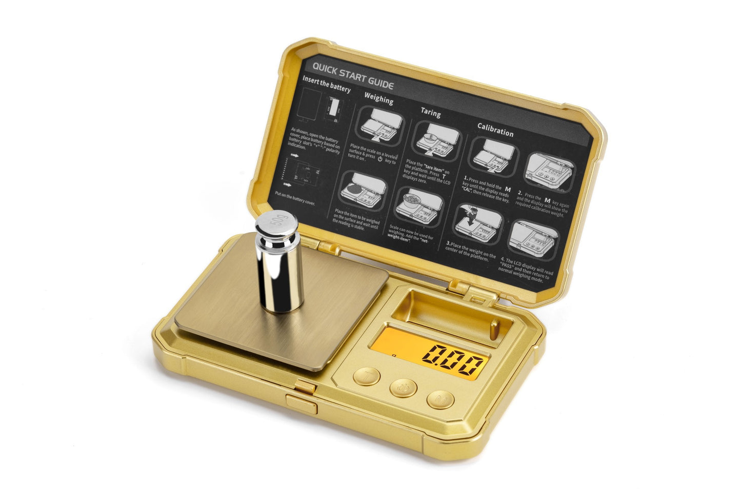 Fuzion - Special Edition - Gold Skull Digital Pocket Scale - 0.01 grams x 200 grams