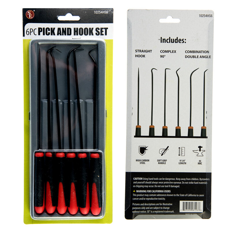 6PC - Crevice Pick and Hook Set for Gold Prospecting