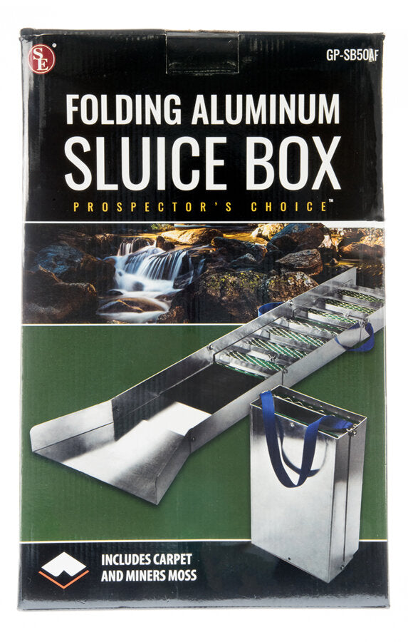 Aluminium Folding Sluice Box - Extended L 50" x W 9"