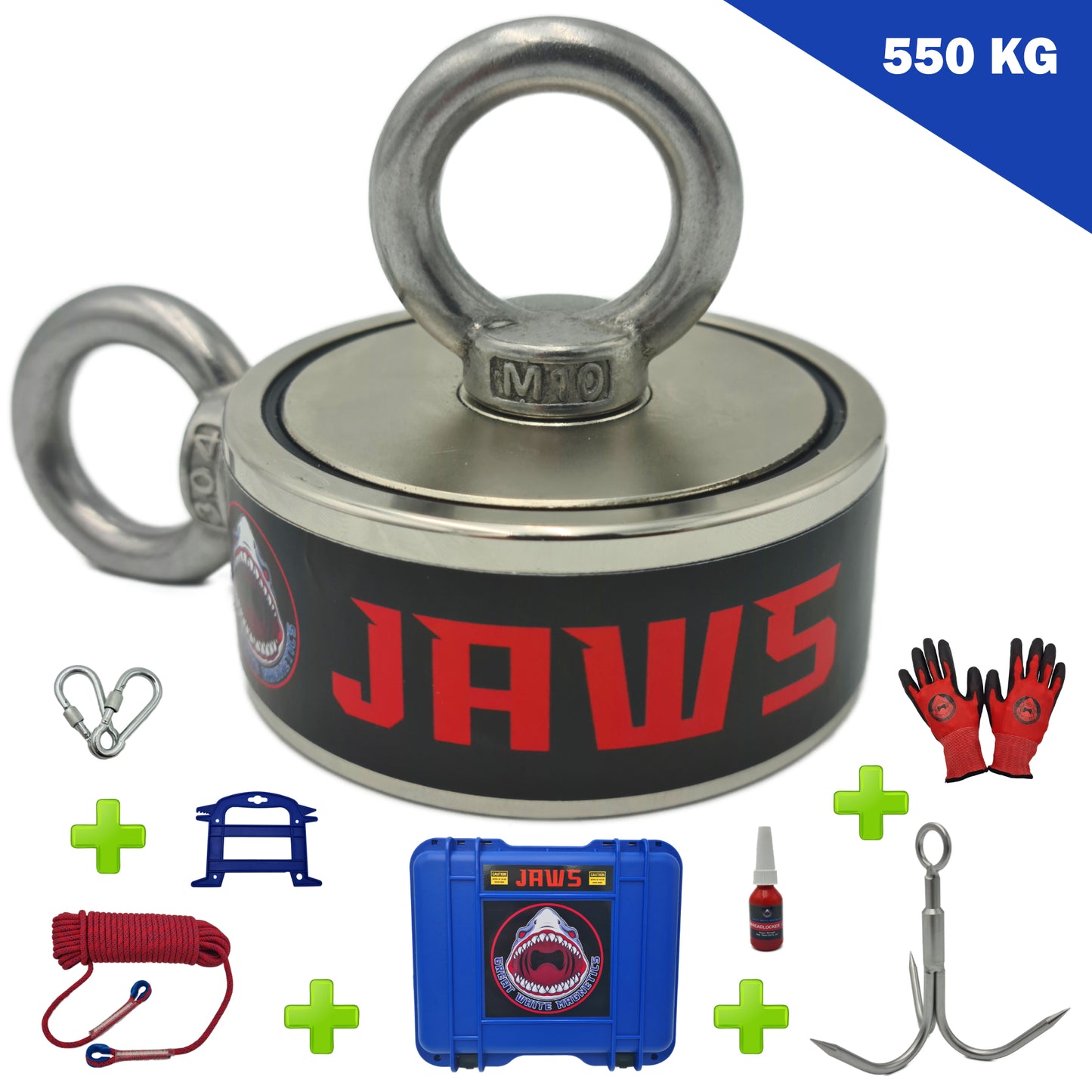 JAWS - 550KG Deluxe Magnet Fishing Kit
