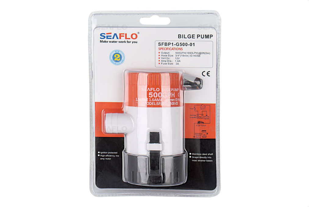 Seaflo 750gph 12v Bilge Pump - Suits Blue Bowl